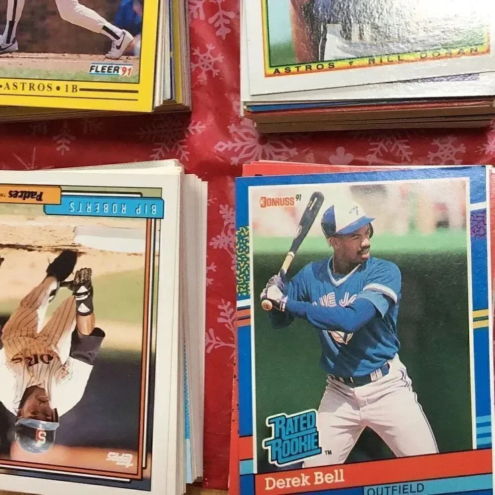 Baseball cards somewhere near 600 give or take a few